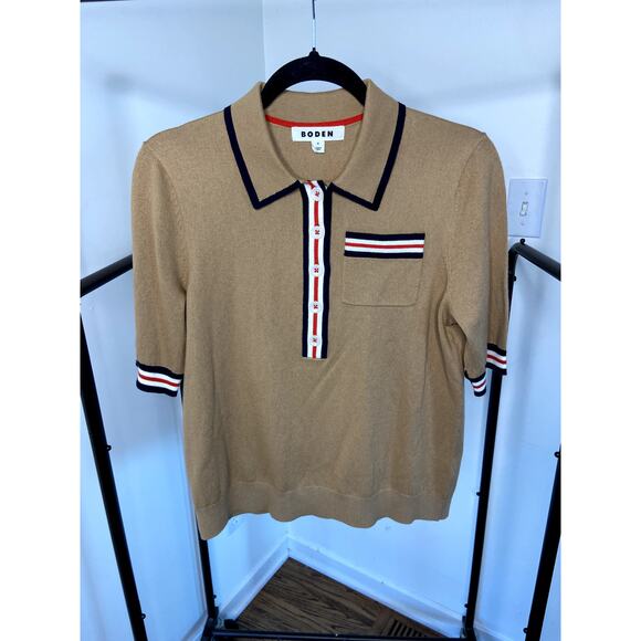 Boden Cotton Henley T-Shirt size M medium - Picture 3 of 7